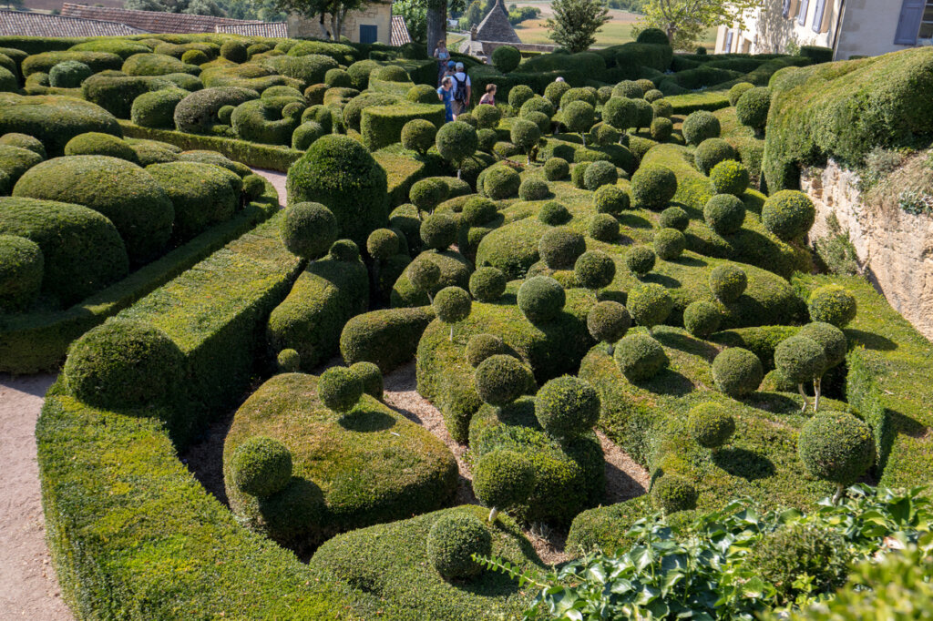 Topario ubicado en plenos jardines de Marqueyssac.