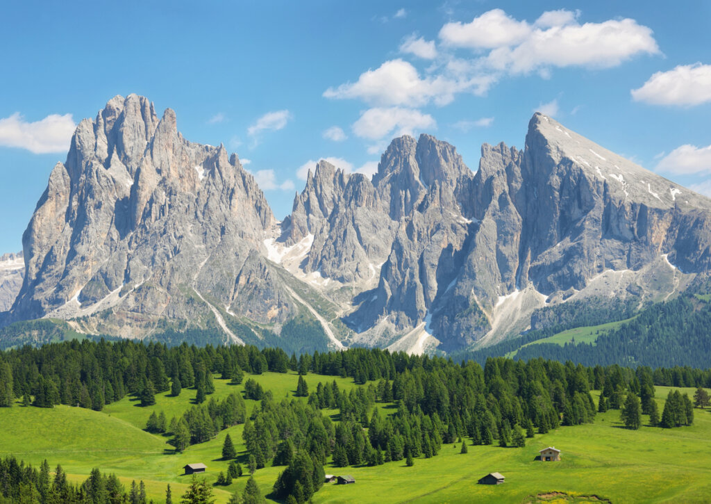 Las Dolomitas, un paisaje único en los Alpes Italianos.