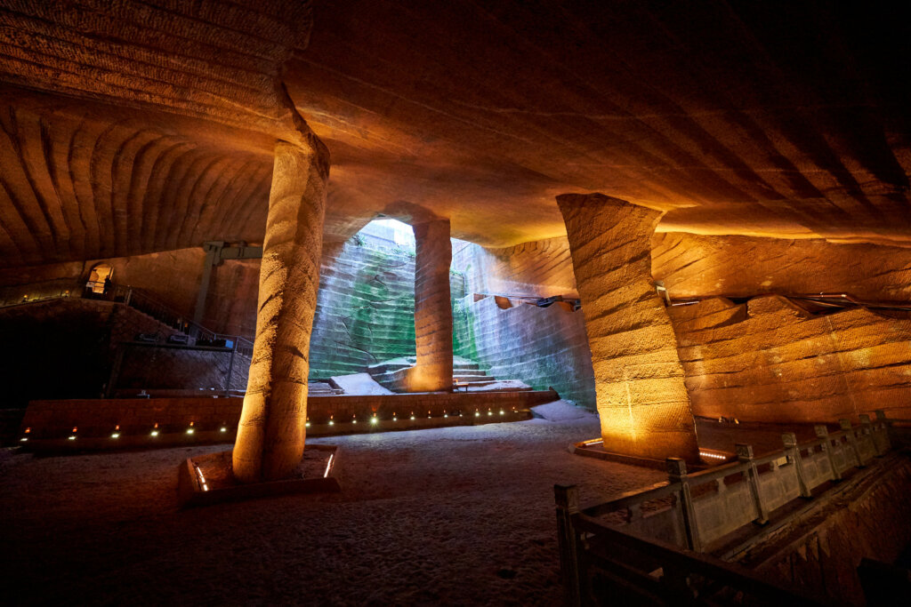 El interior de las cuevas de Longyou es casi perfecto.