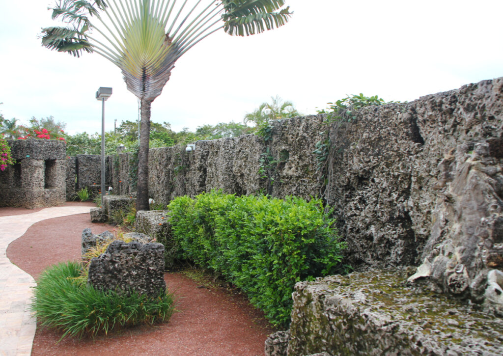 Muralla del Castillo de coral de Florida.