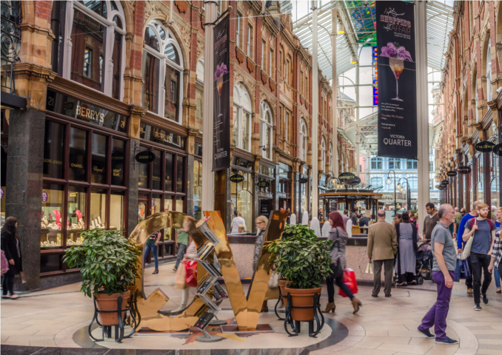 Victoria Quarter es uno de los centros comerciales más importantes de Leeds..