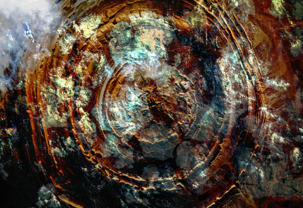 El ojo del Sahara fue descubierto en una misión espacial.