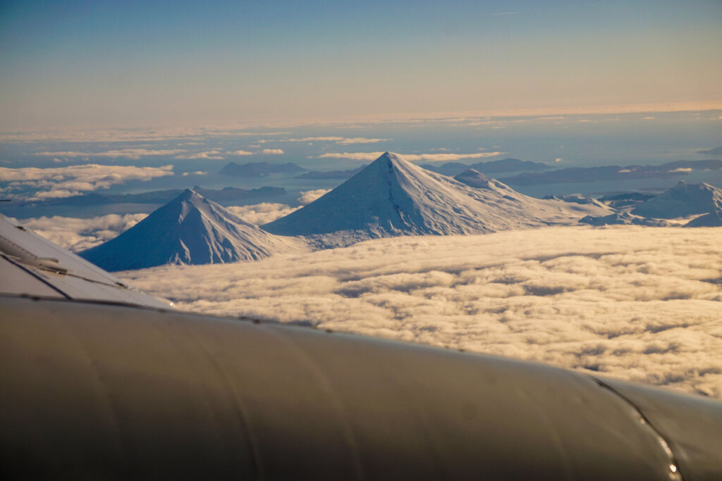 Las islas de los Cuatro Volcanes, en Alaska.