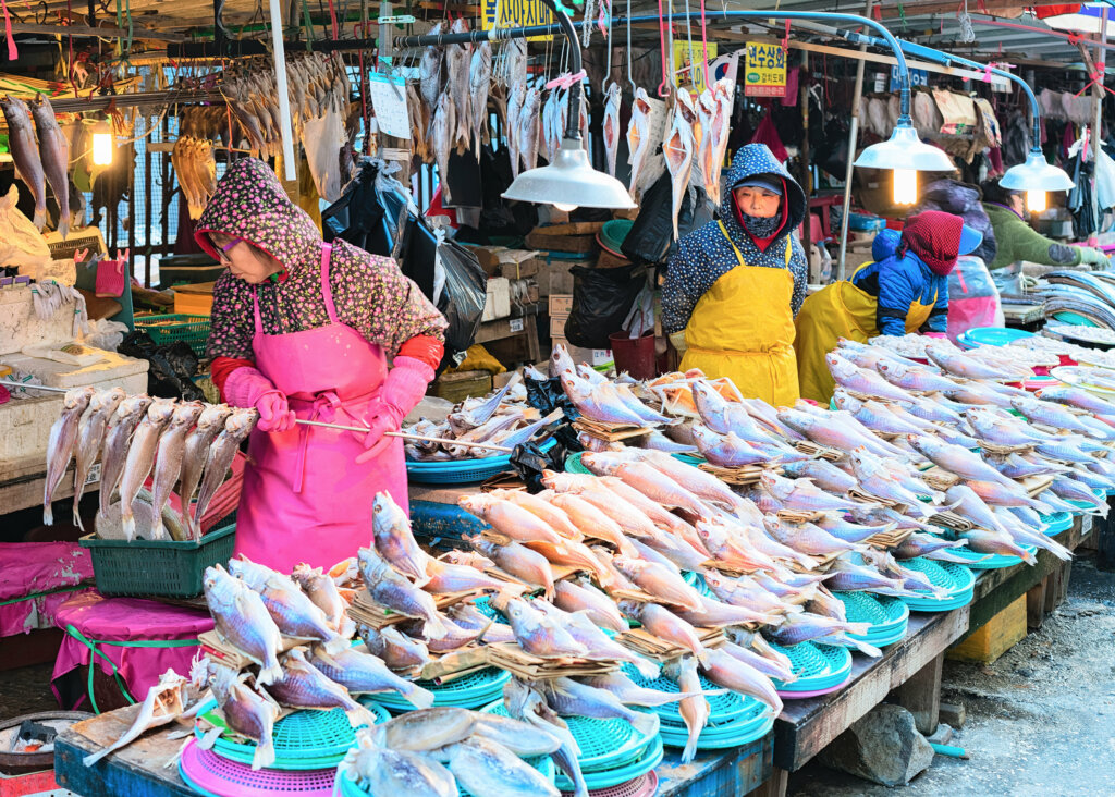 El mercado de Jagalchi, la mejor comida  de mar