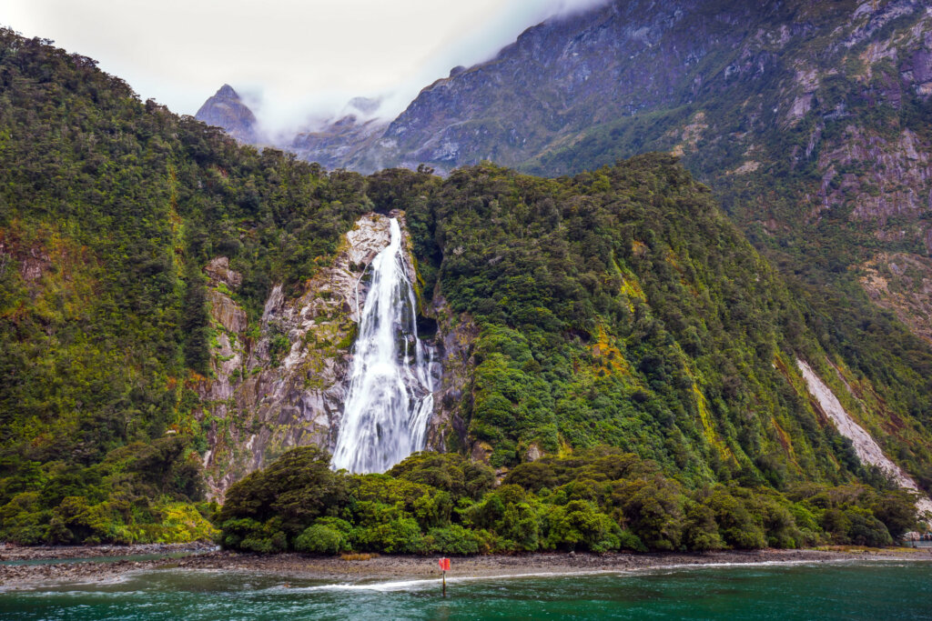 Las cascadas de Fiordland