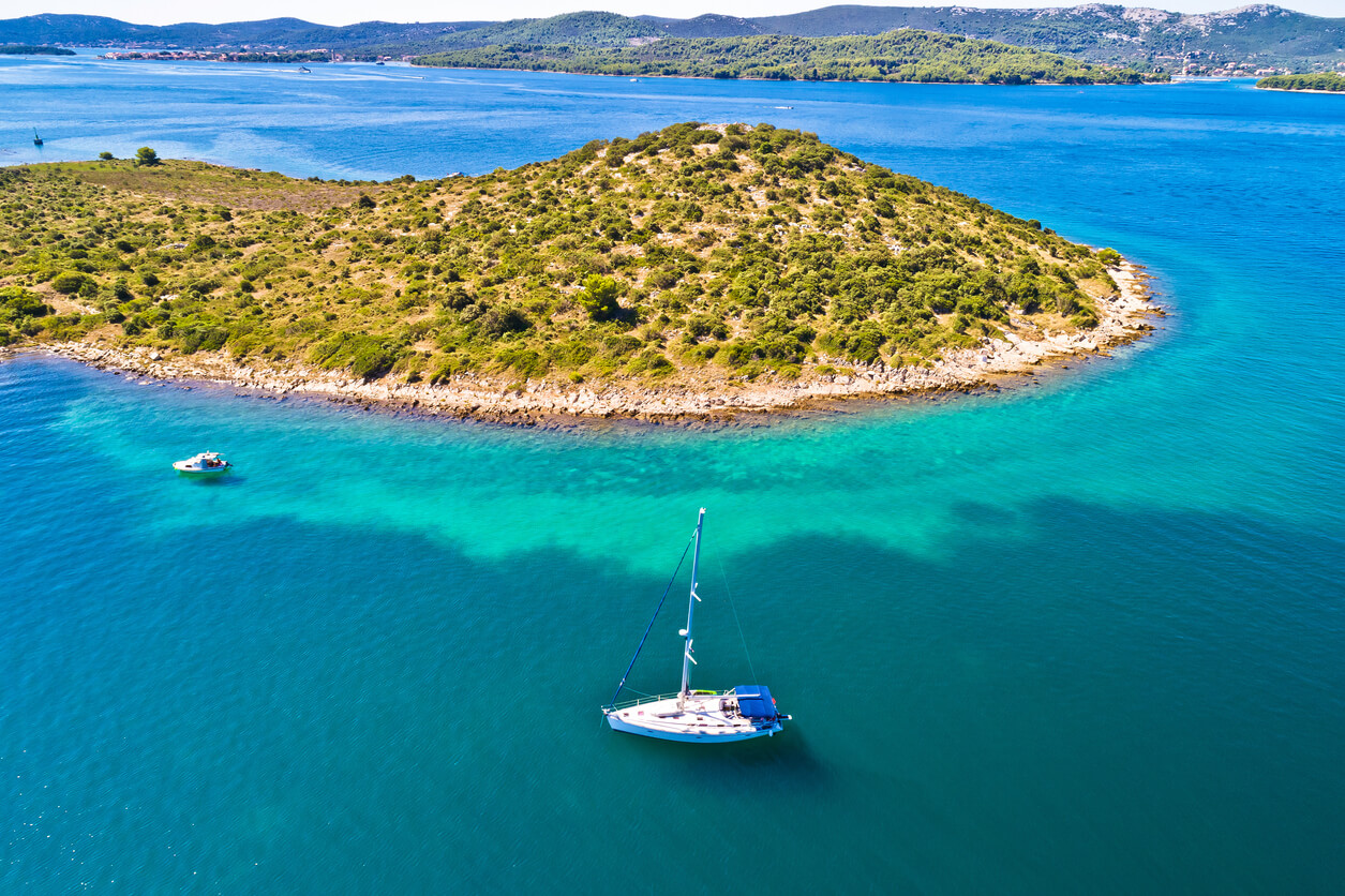 Barco cera de la isla de corazón
