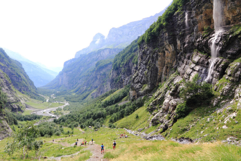 Conjunto montañosos en los Alpes Franceses