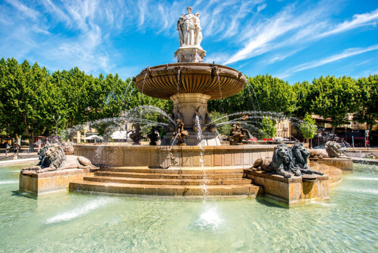 Fuente en Aix En Provence en Francia