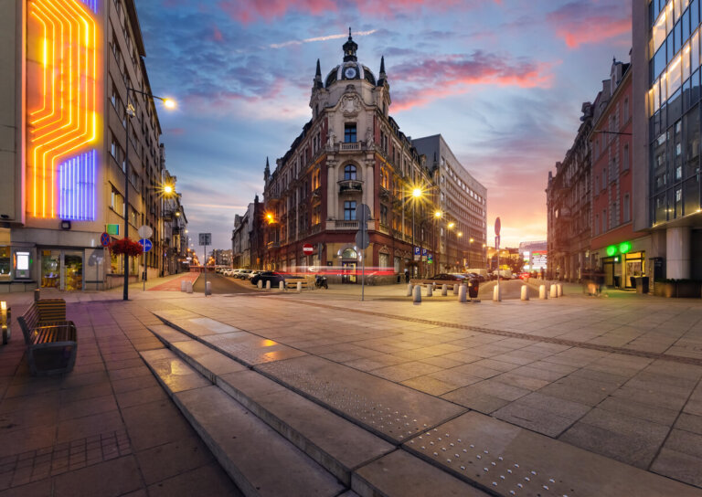 Plaza central de Katowice