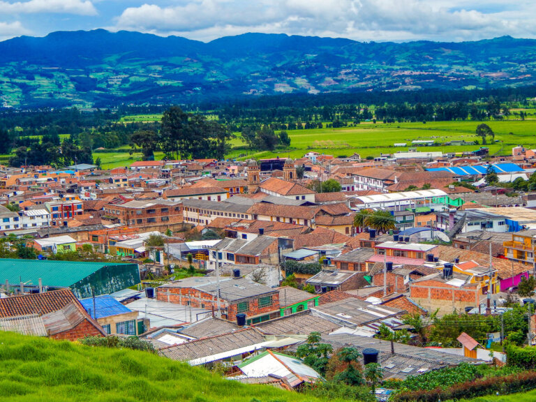 Pueblo Nemocón en Colombia 