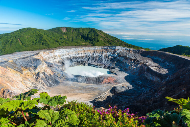 Vulcano Poás en Costa Rica