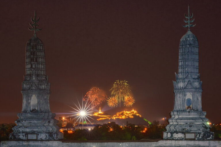 Celebración en Phetchaburi Tailandia