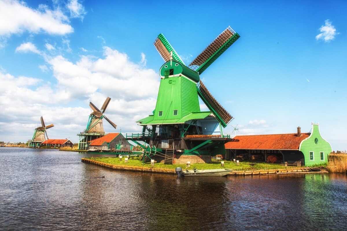 Molino de viento en Zaanse Schans.