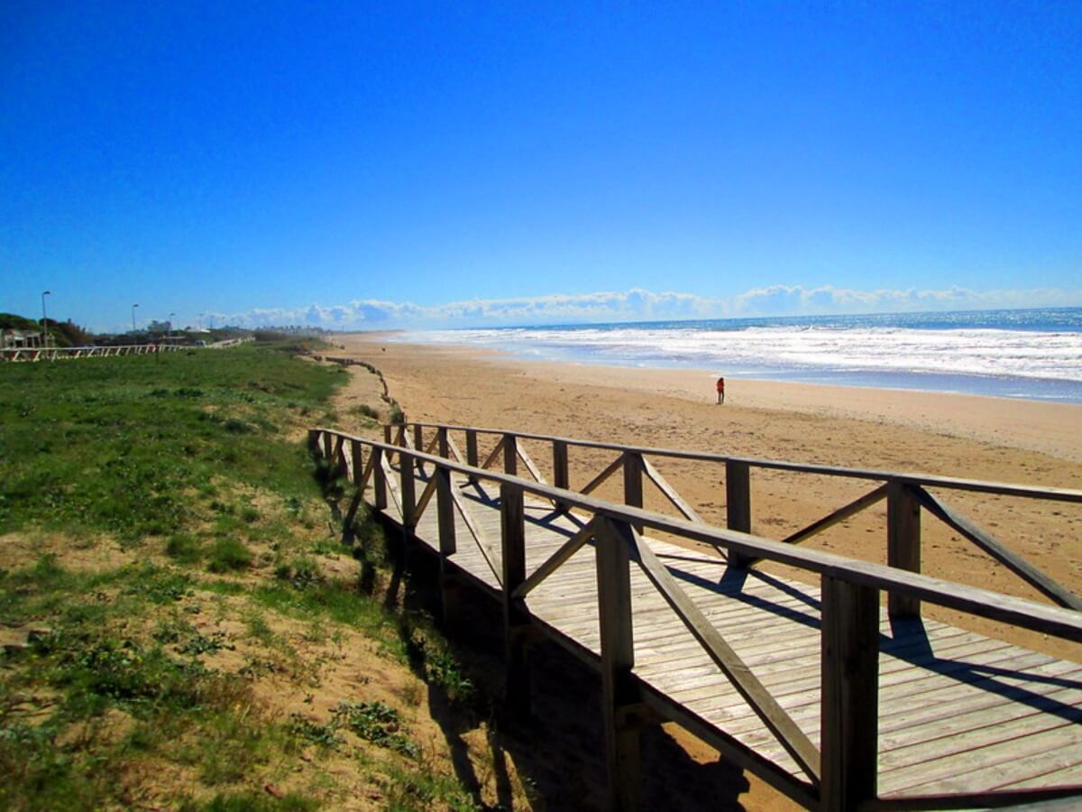 Vista de la playa del Palmar, cerca de Conil de la Frontera.